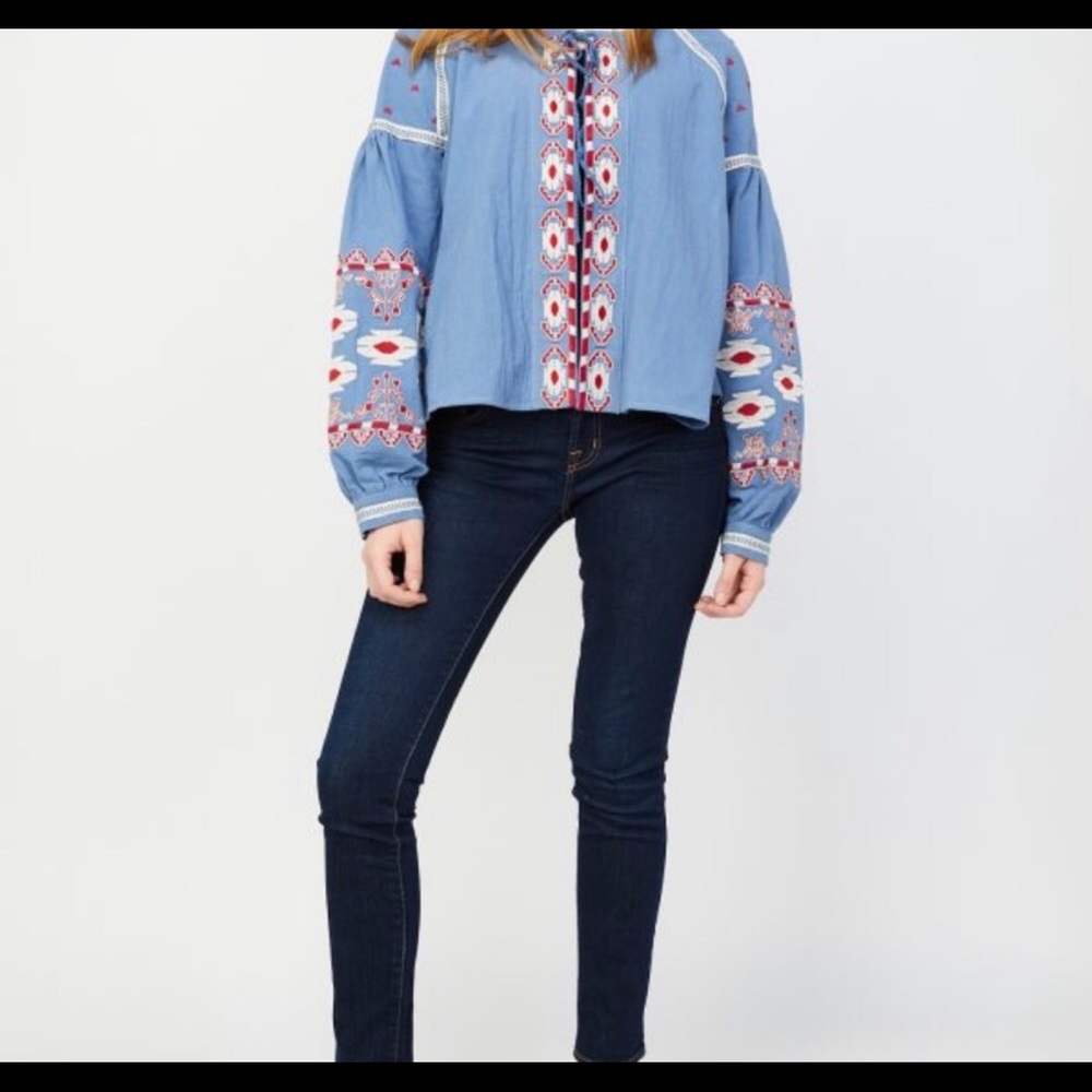 🔥RD & KOKO anthropologie embroidered top🔥 - Picture 2 of 8